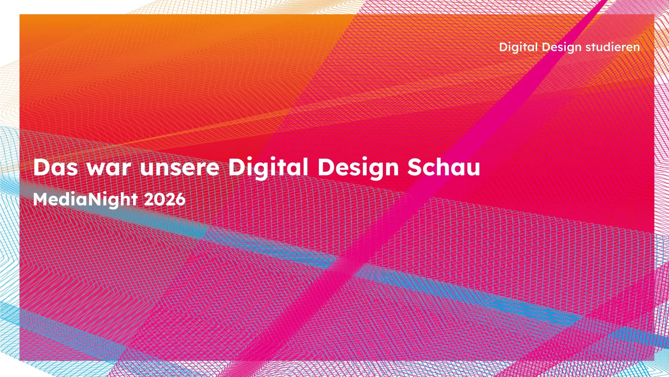 Studierende des Masterstudiengangs Digital Design präsentieren ihre Projekte auf der MediaNight 2026 an der Hochschule der Medien Stuttgart.